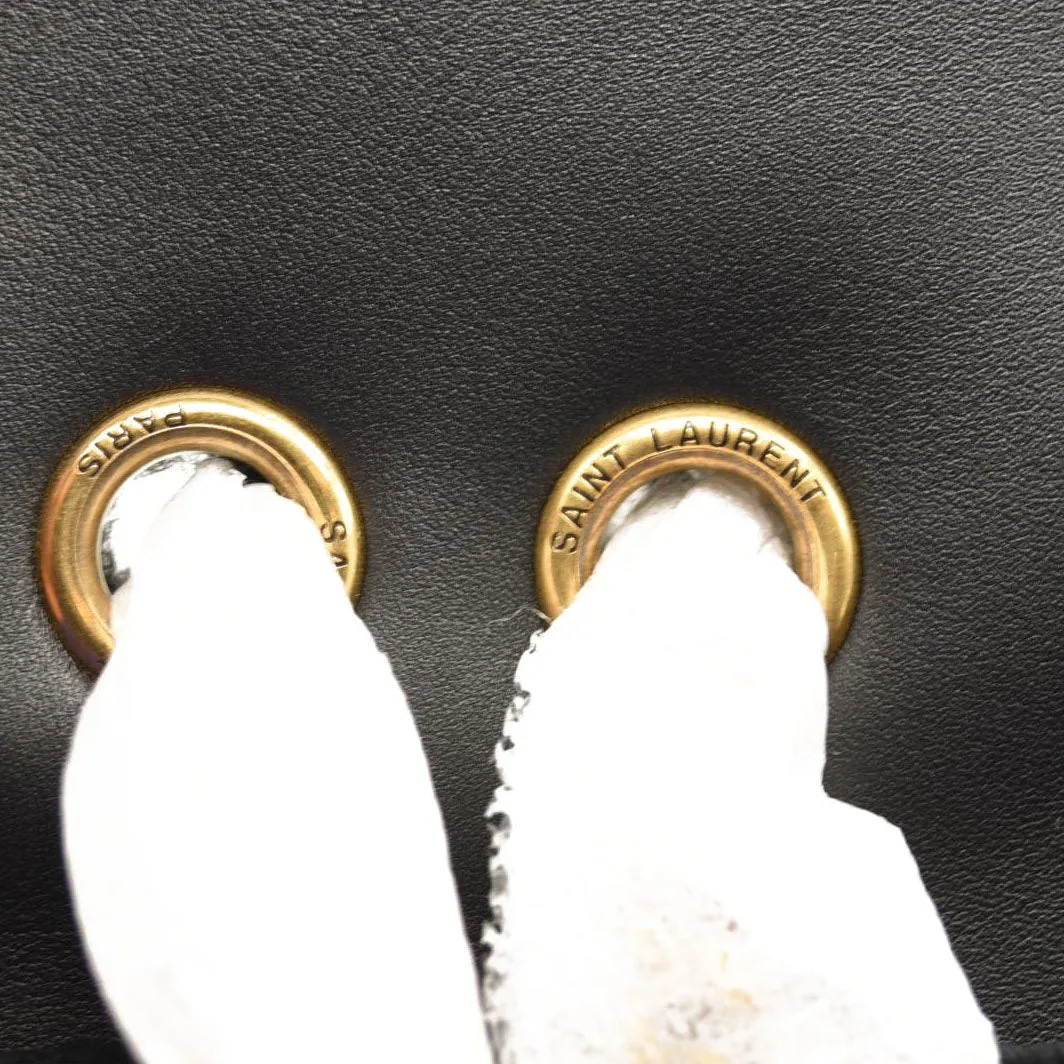 SAINT LAURENT Loulou Medium YSL Shearling Shoulder Bag