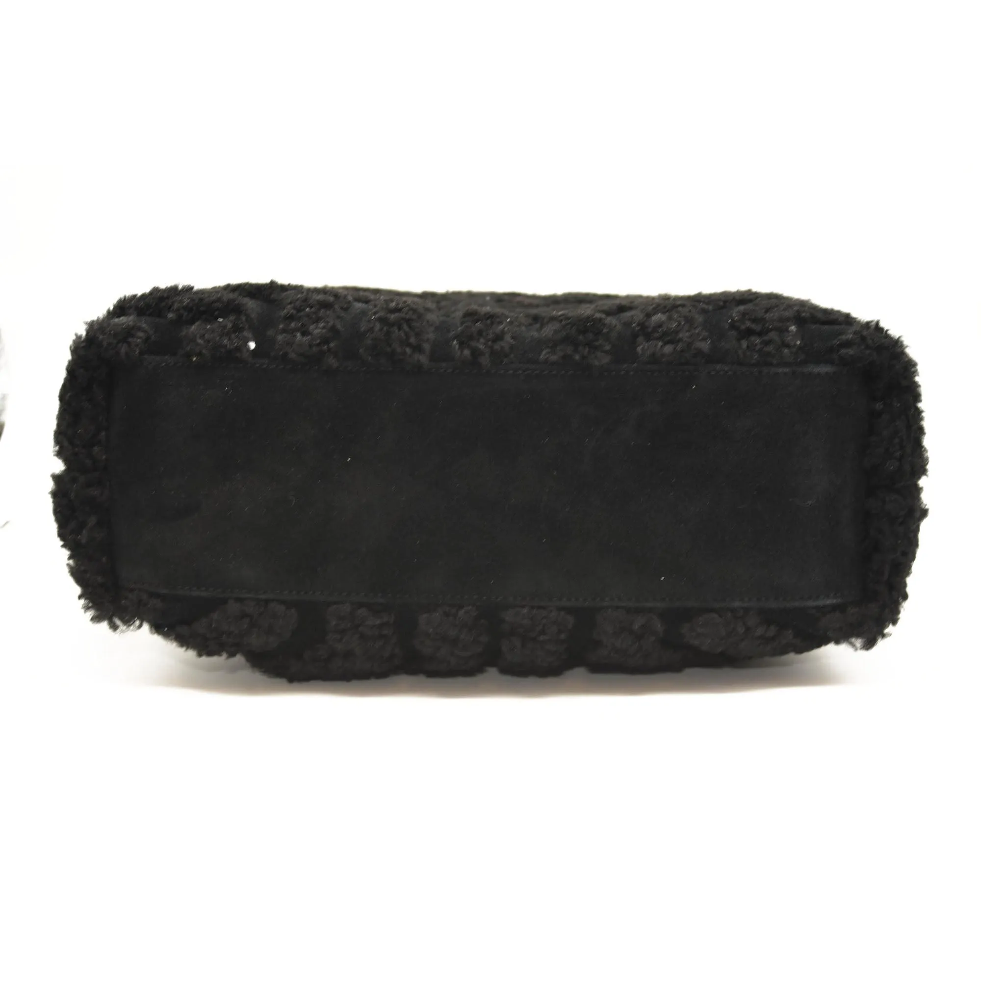 SAINT LAURENT Loulou Medium YSL Shearling Shoulder Bag