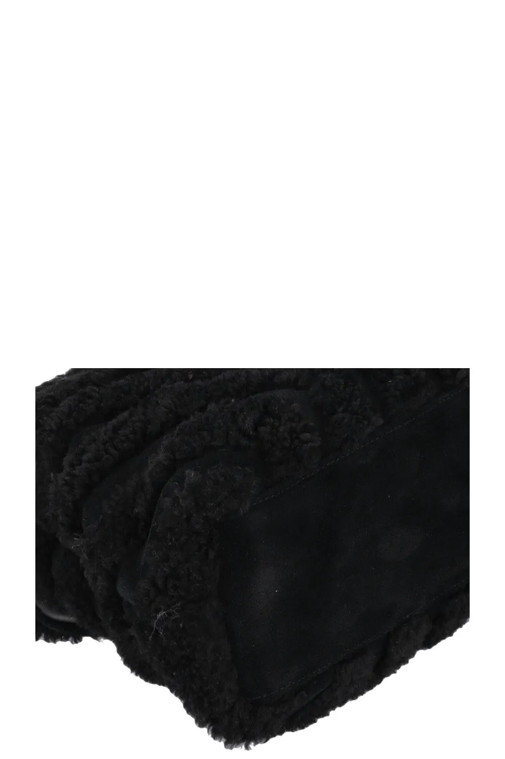 SAINT LAURENT Shearling Loulou Medium Black