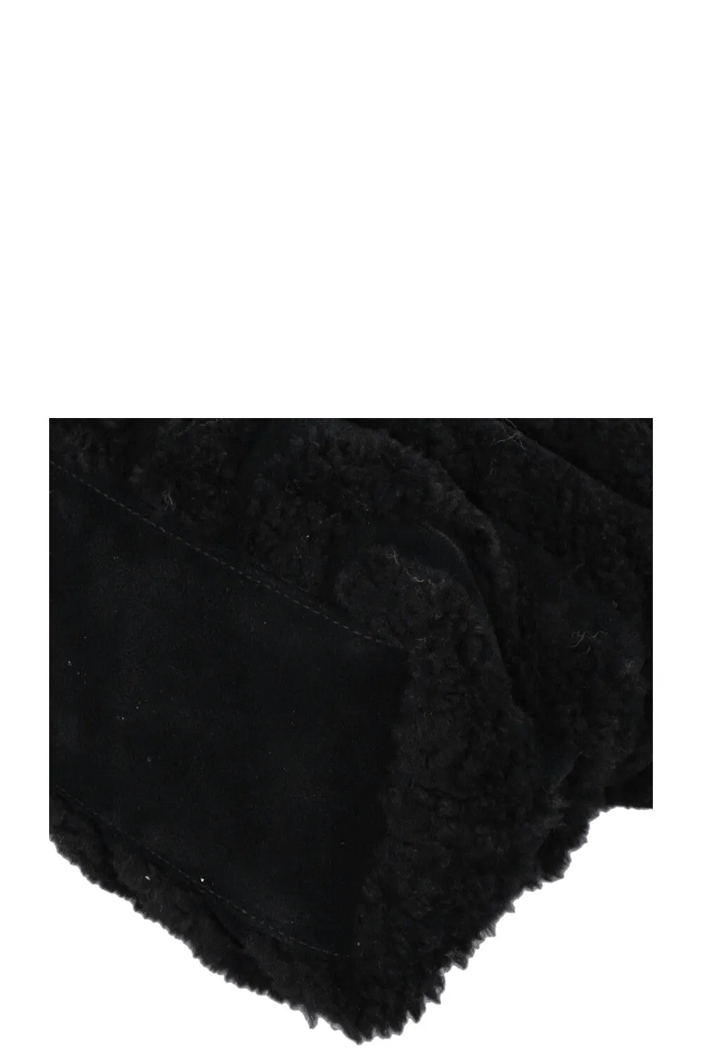 SAINT LAURENT Shearling Loulou Medium Black