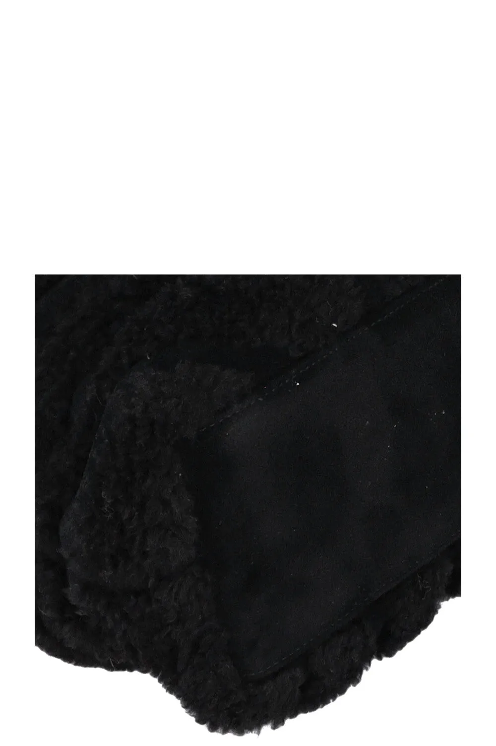 SAINT LAURENT Shearling Loulou Medium Black