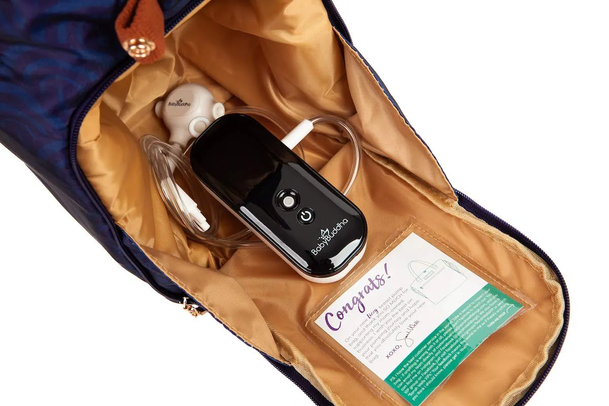 Sarah Wells Lizzy Breast Pump Bag - Compatible with Spectra, Medela, and More - Insulated Cooler Pocket (Deco)