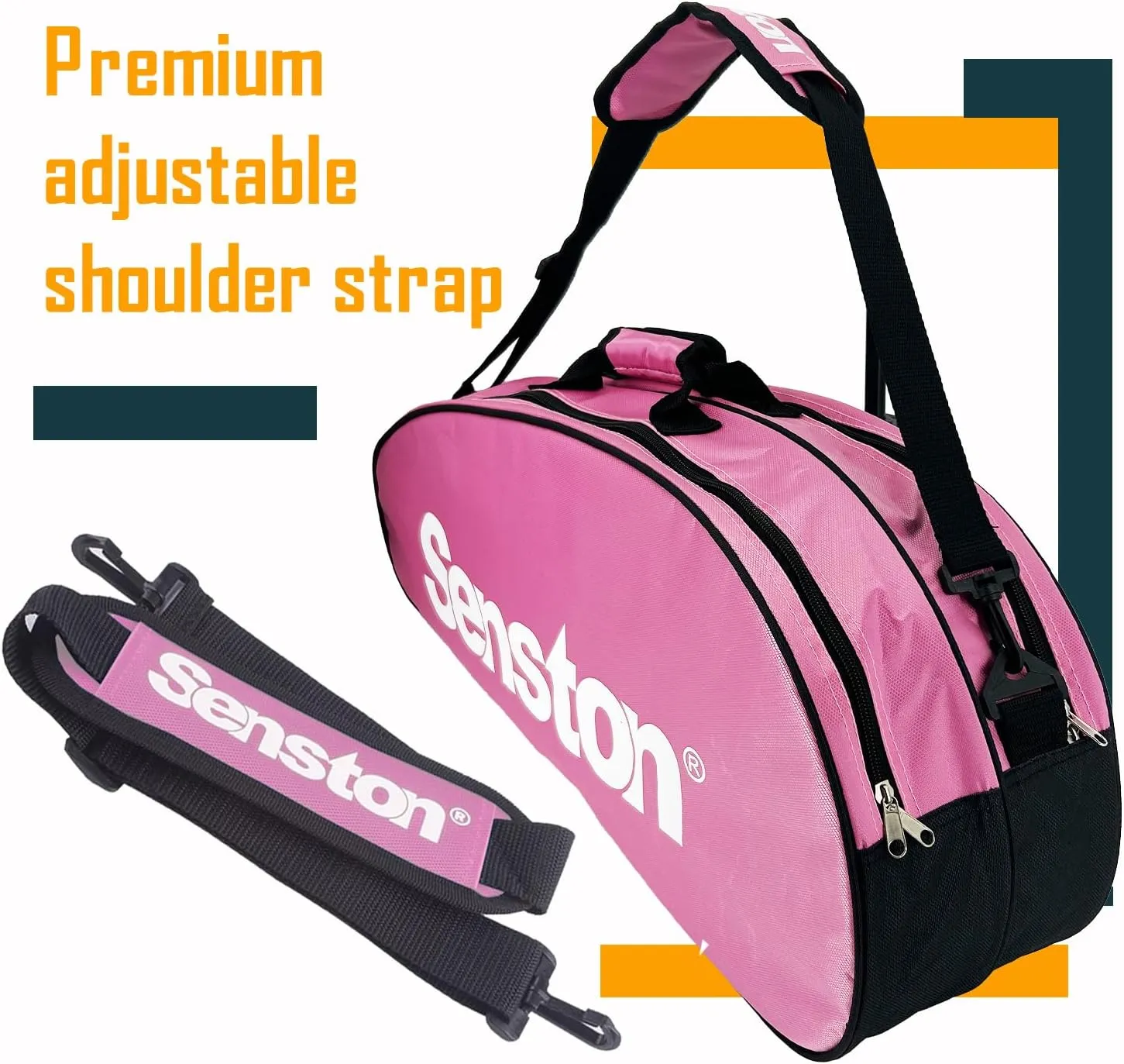 Senston Tennis/Badminton Racket Bag,Single Shoulder Racket Bag Racquet Bag,Waterproof And Dustproof.