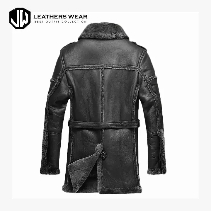 Shearling Fur Black Style Coat