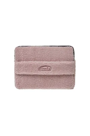 SHEARLING LAPTOP POUCH-PINK