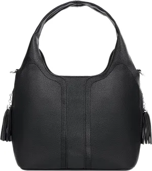Shoulder Bag for Women, Black Toto Bags with Zipper Closure (#Black)