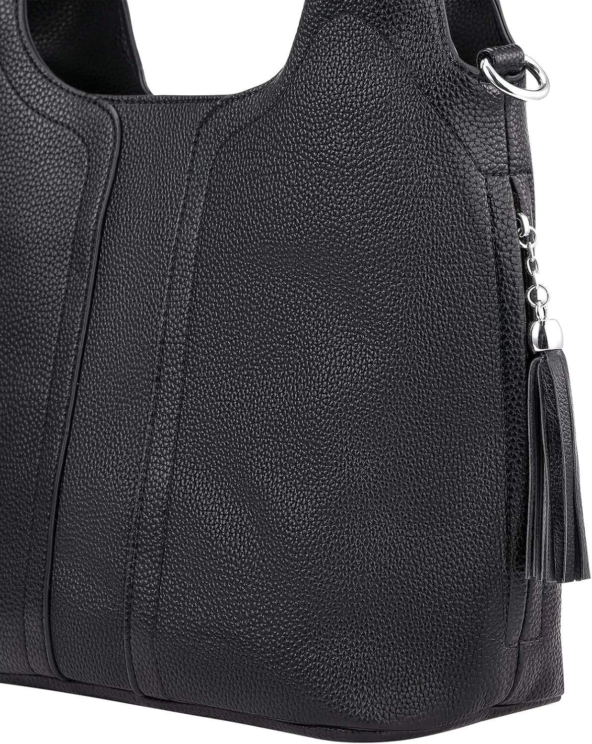 Shoulder Bag for Women, Black Toto Bags with Zipper Closure (#Black)