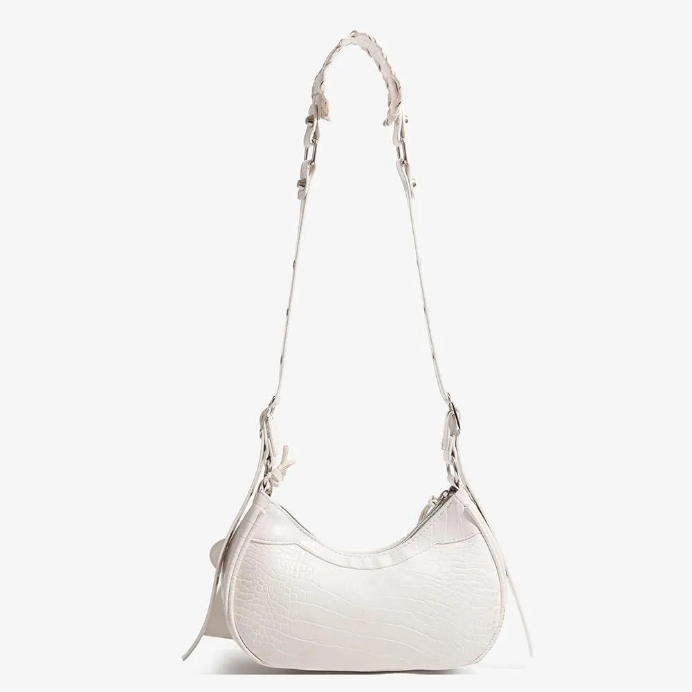 Shoulder Bag for Women Leather Hobo Bag Adjustable Strap Y2K Purse for Women Crossbody Bags Small Punk Purse