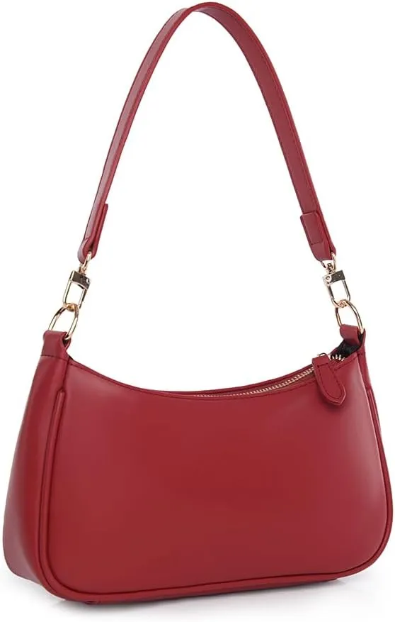 Shoulder Bag for Women with 2 Removable Straps and Zipper Closure Crossbody Bags Clutch Tote HandBags Purses