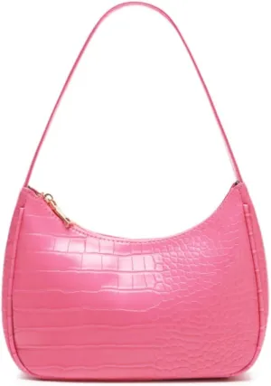 Shoulder Bags for Women, Cute Hobo Tote Handbag Mini Clutch Purse with Zipper Closure
