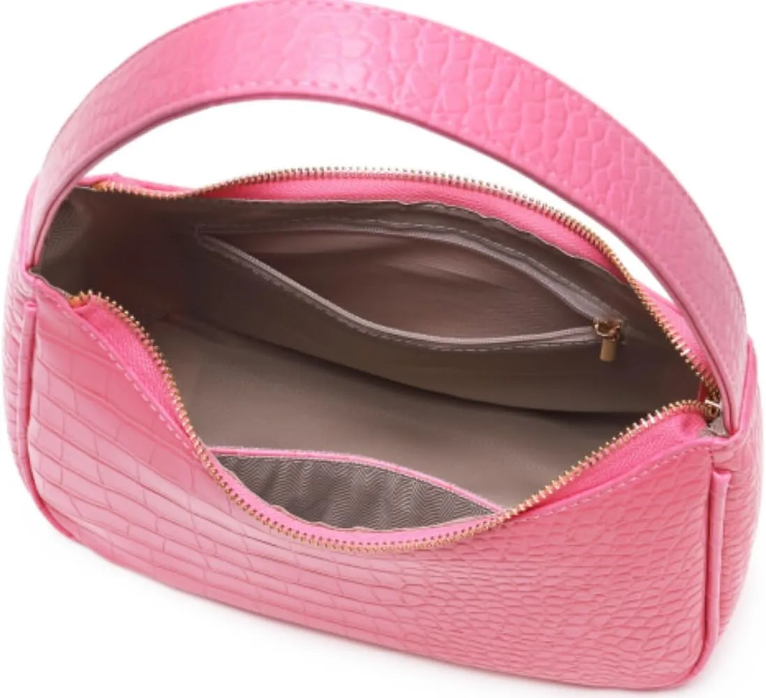 Shoulder Bags for Women, Cute Hobo Tote Handbag Mini Clutch Purse with Zipper Closure