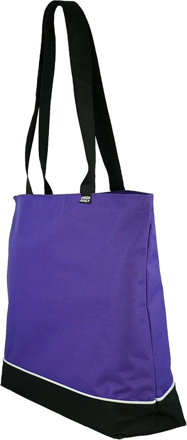Shoulder Tote Bag with Zipper