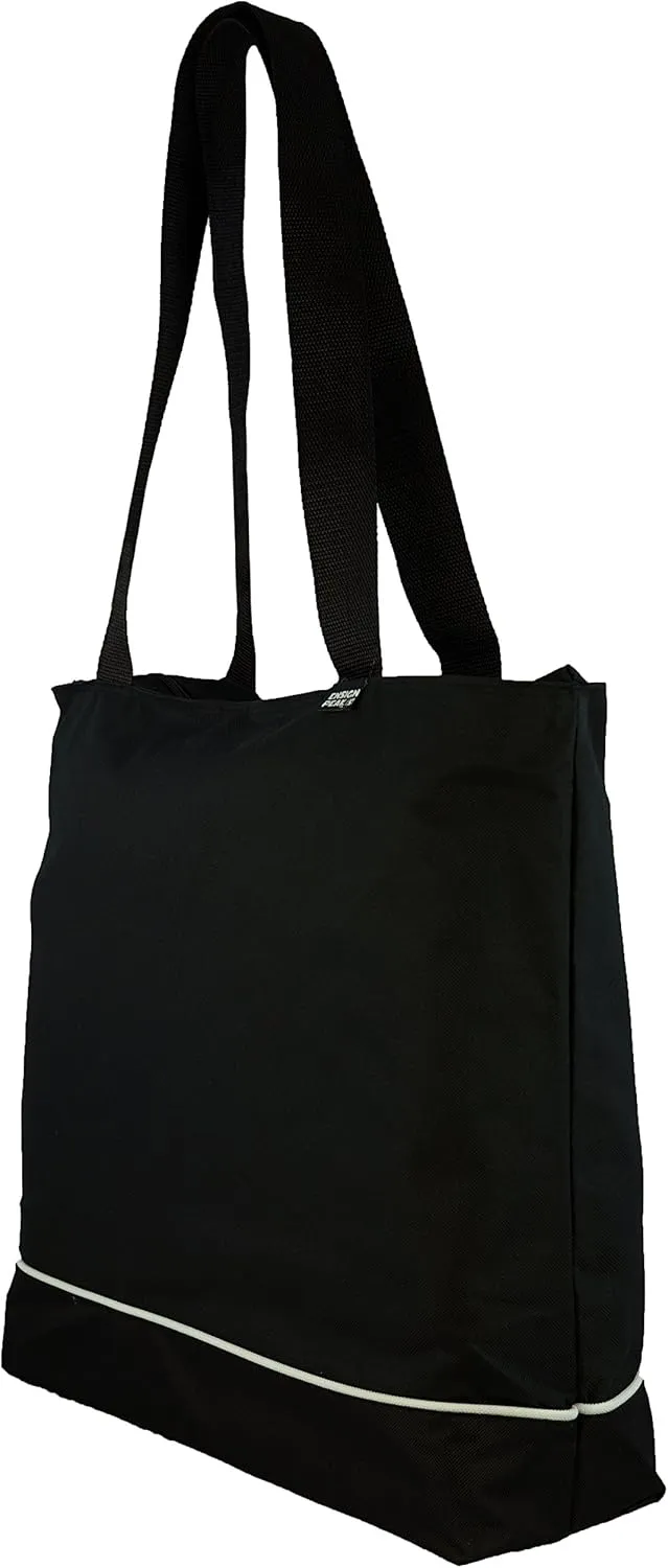 Shoulder Tote Bag with Zipper