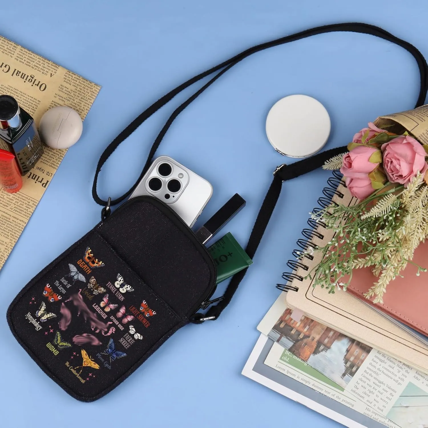 Singer Crossbody Bag Singer Merch Singer Butterfly Album Gift Singer Tour Bag Singer Album Inspired Gift Music Lover Gift