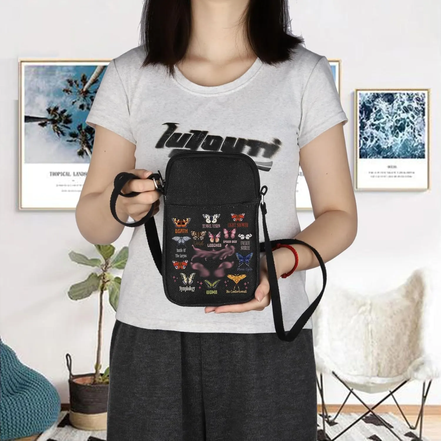 Singer Crossbody Bag Singer Merch Singer Butterfly Album Gift Singer Tour Bag Singer Album Inspired Gift Music Lover Gift