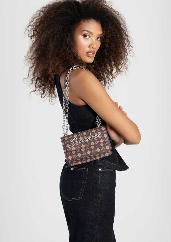 Sissy Boy Fancy Florals Bag (Brown)
