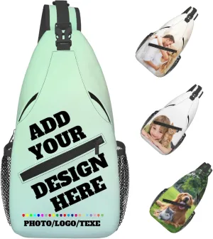 Sling Bag Customized bags Personalized Shoulder Daypacks Crossbody Bags Customize Image Logo Text Sling Shoulder Backpack