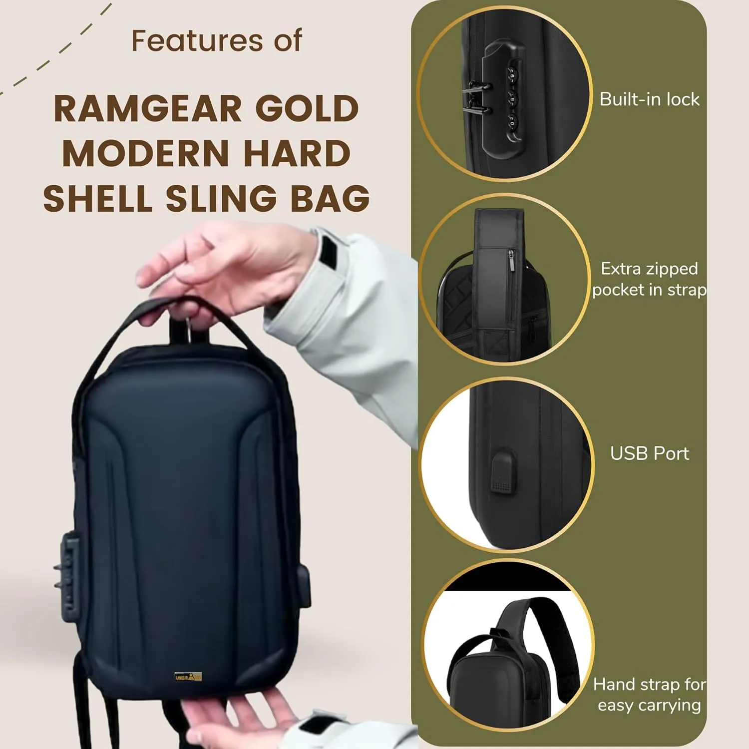 Sling Bag for Men - Chest Bag for Men - Bags for Men - Crossbody Bag for Men - Man Purse