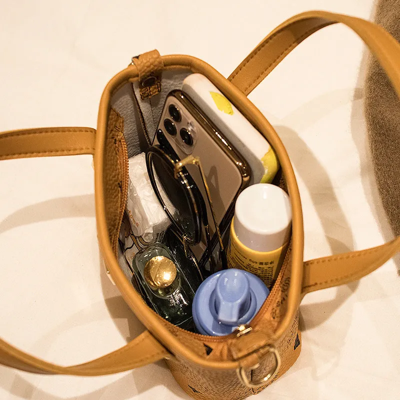 Slouchy Women's Retro Fashion Portable Printed Crossbody Bags