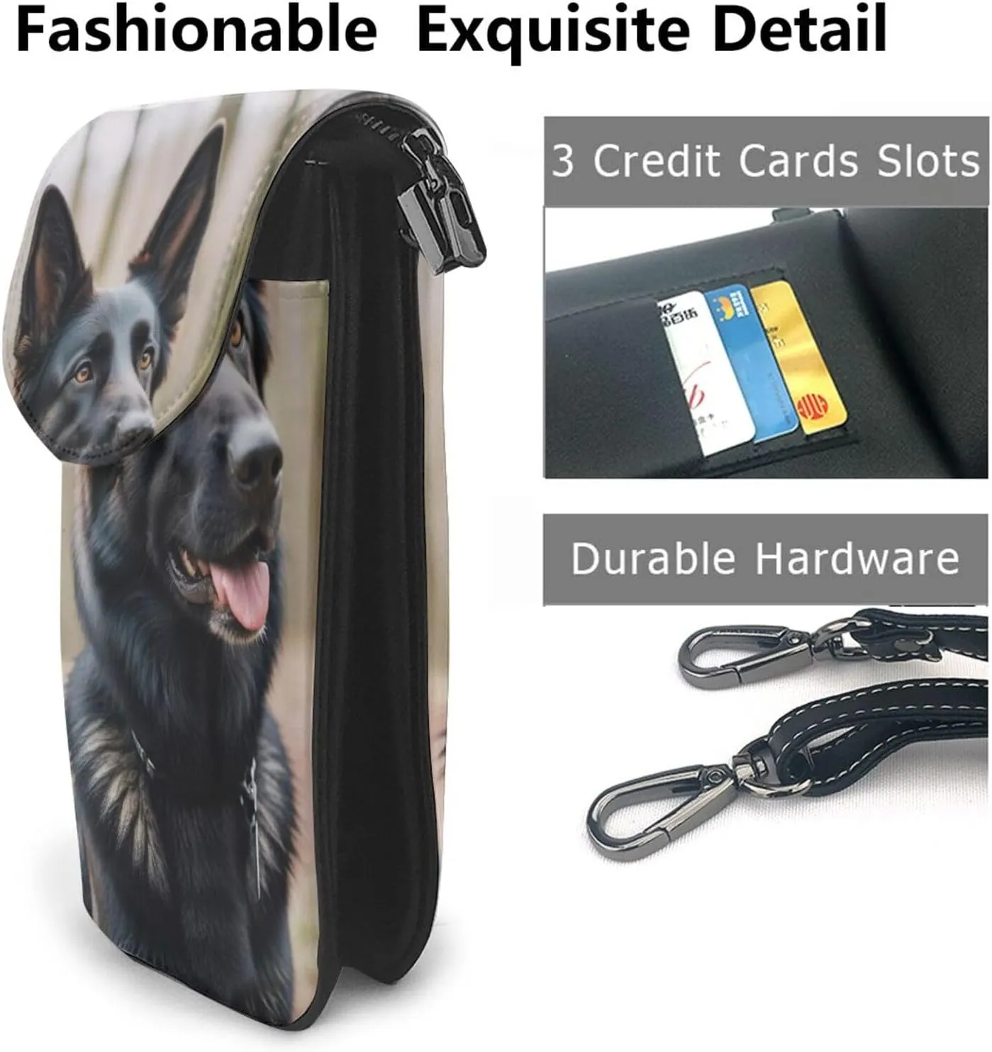 Small Crossbody Bags for Women,Leather Shoulder Bag for Cell Phone Purse with Strap and bubbles blue sky Printed