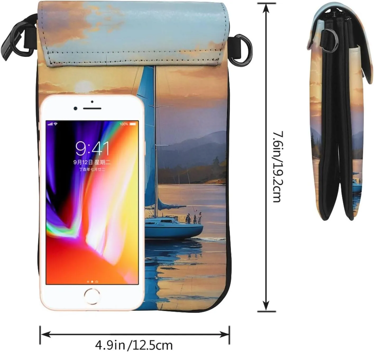 Small Crossbody Bags for Women,Leather Shoulder Bag for Cell Phone Purse with Strap and Camo Printed