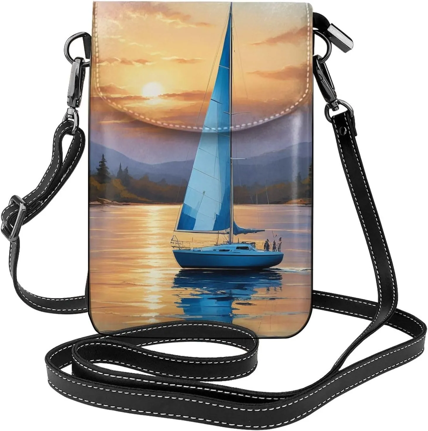 Small Crossbody Bags for Women,Leather Shoulder Bag for Cell Phone Purse with Strap and Camo Printed