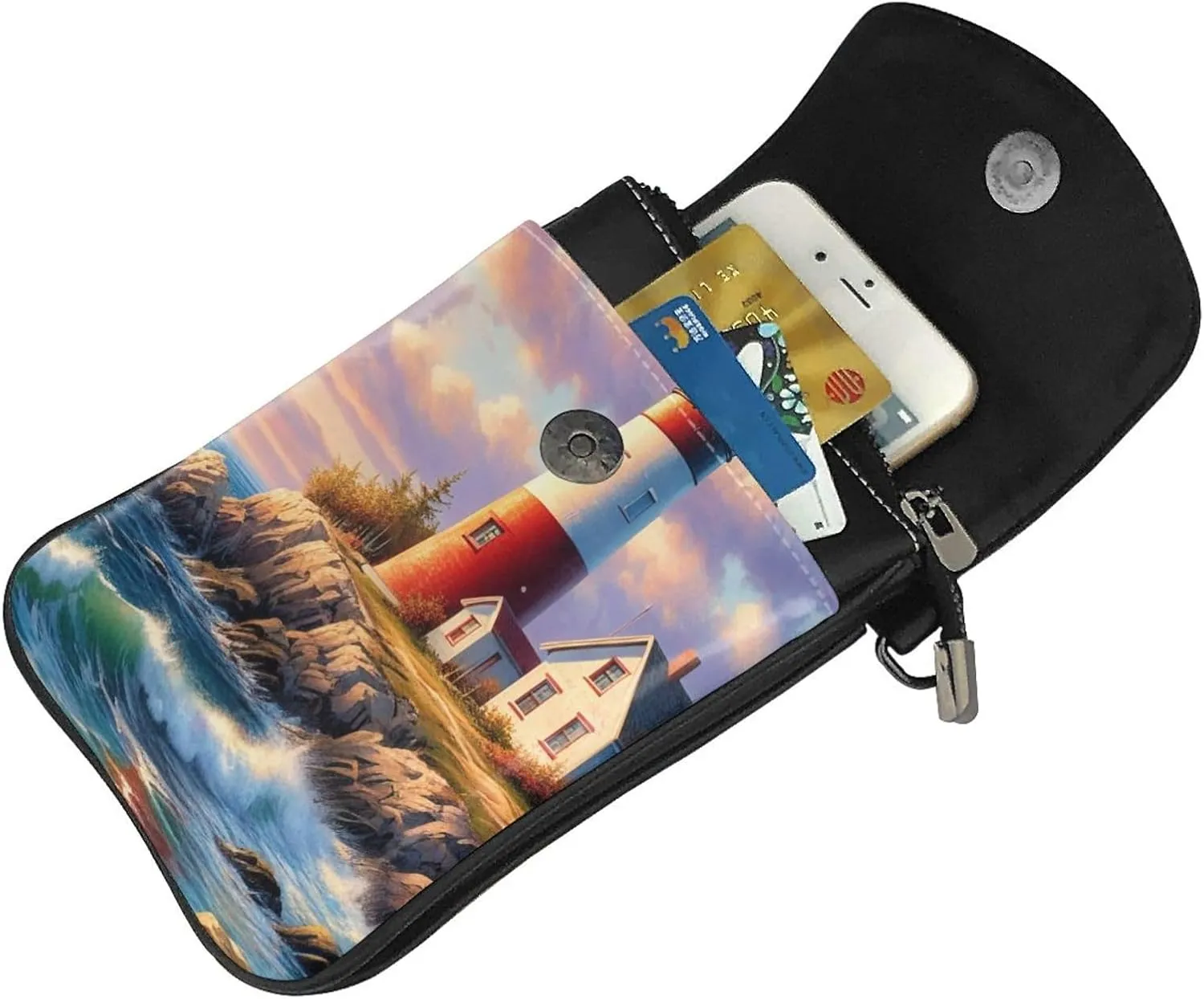 Small Crossbody Bags for Women,Leather Shoulder Bag for Cell Phone Purse with Strap and Lover Dog Paw Printed