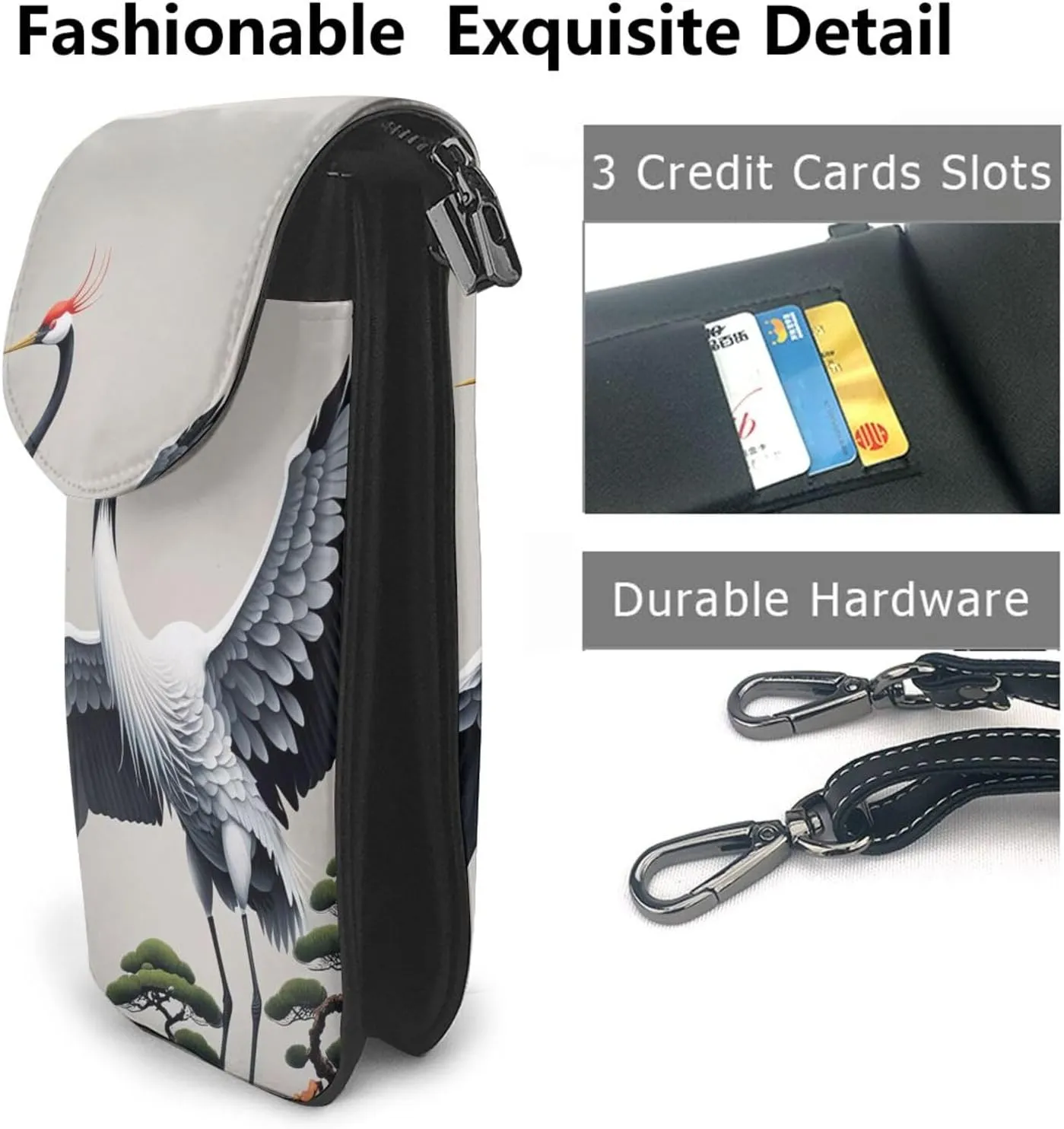 Small Crossbody Bags for Women,Leather Shoulder Bag for Cell Phone Purse with Strap and Lover Dog Paw Printed