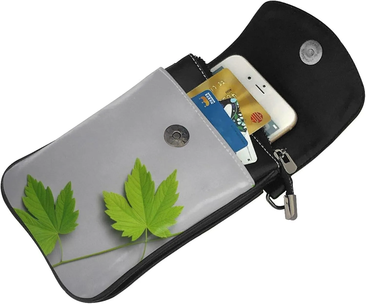 Small Crossbody Bags for Women,Leather Shoulder Bag for Cell Phone Purse with Strap and Lover Dog Paw Printed