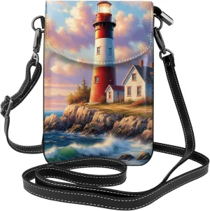 Small Crossbody Bags for Women,Leather Shoulder Bag for Cell Phone Purse with Strap and Lover Dog Paw Printed