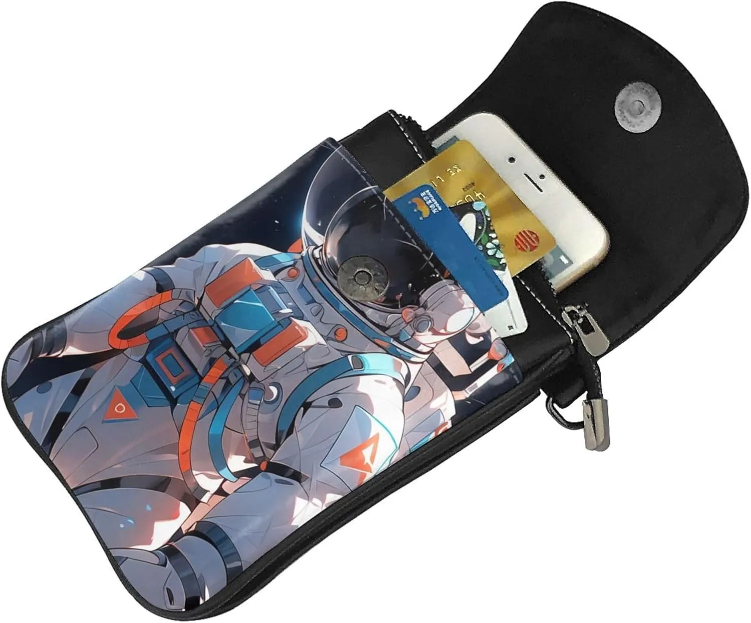 Small Crossbody Bags for Women,Leather Shoulder Bag for Cell Phone Purse with Strap and Native American Patterns Printed