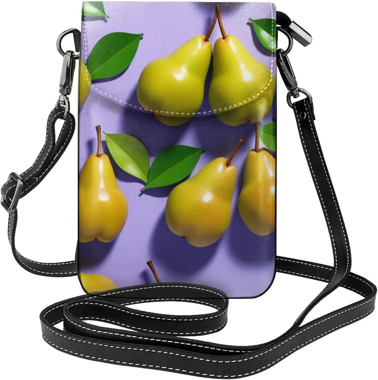 Small Crossbody Bags for Women,Leather Shoulder Bag for Cell Phone Purse with Strap and ovely Pet Dog Beagle Printed