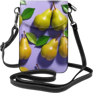 Small Crossbody Bags for Women,Leather Shoulder Bag for Cell Phone Purse with Strap and ovely Pet Dog Beagle Printed