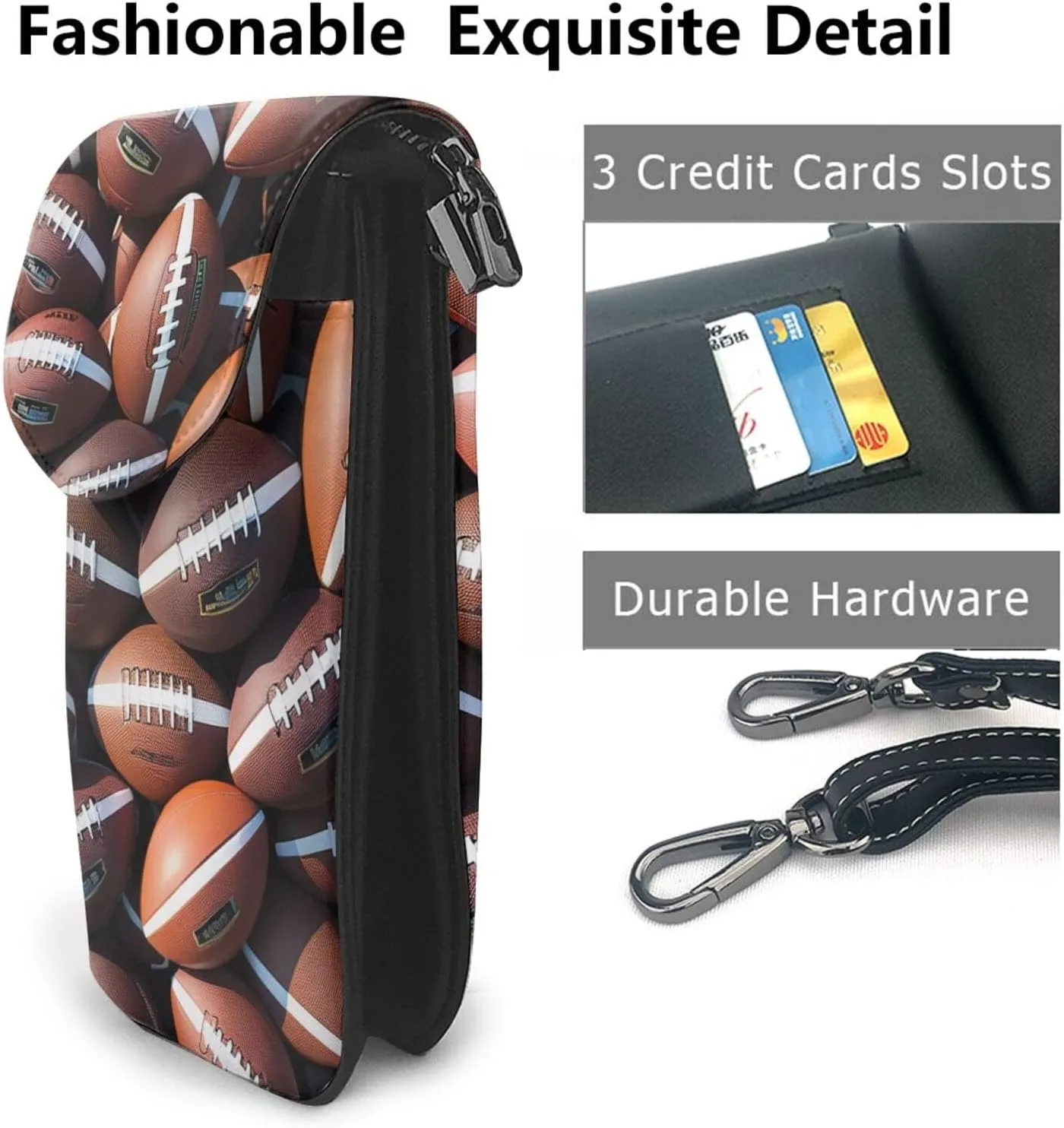 Small Crossbody Bags for Women,Leather Shoulder Bag for Cell Phone Purse with Strap and Shell Starfish Pattern Printed