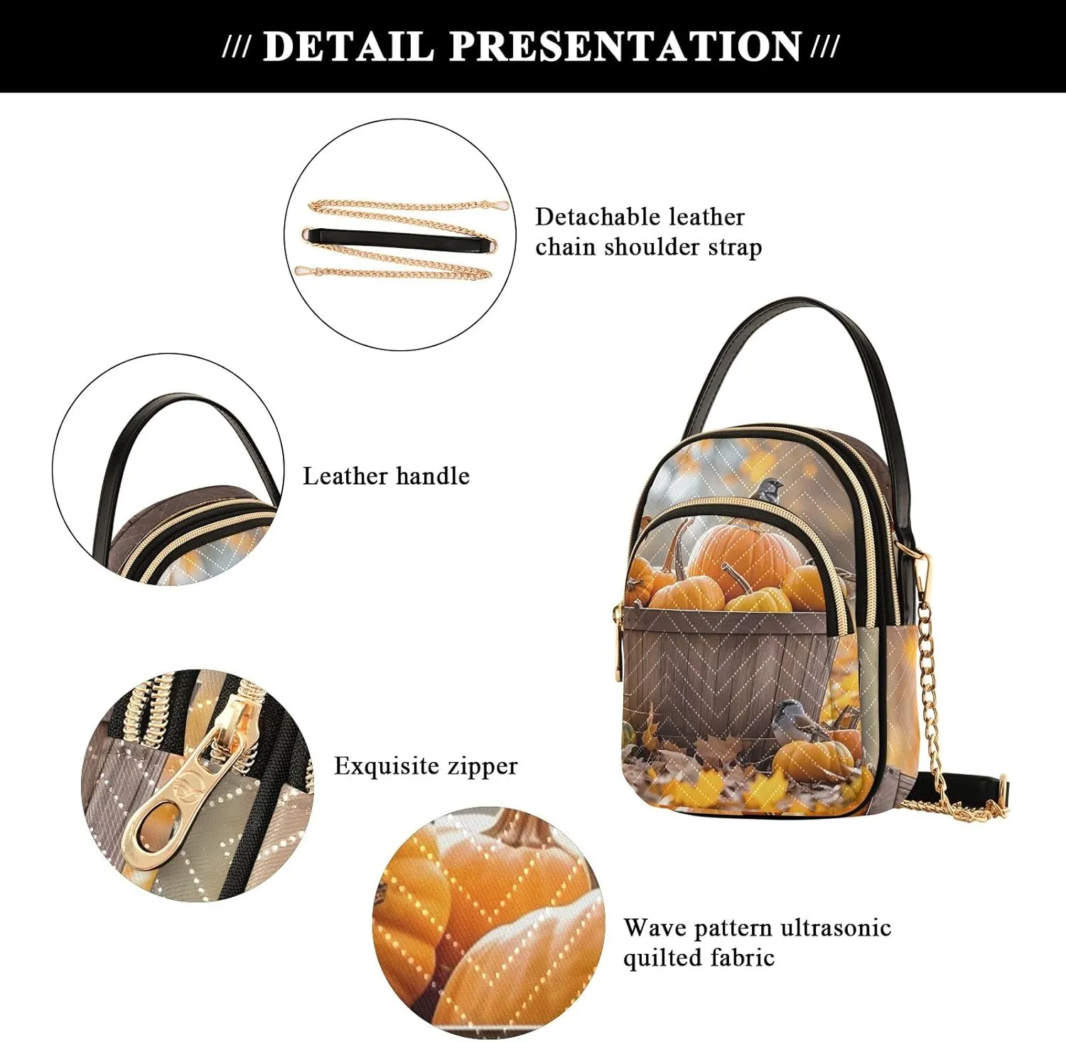 Small Handbag Crossbody Bag for Women Quilted Bags Shoulder Purse Phone Wallet Chain Bag