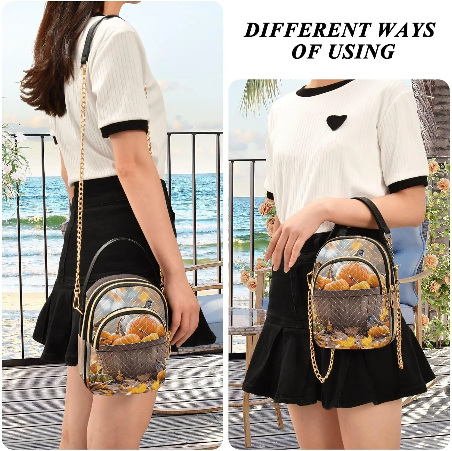 Small Handbag Crossbody Bag for Women Quilted Bags Shoulder Purse Phone Wallet Chain Bag