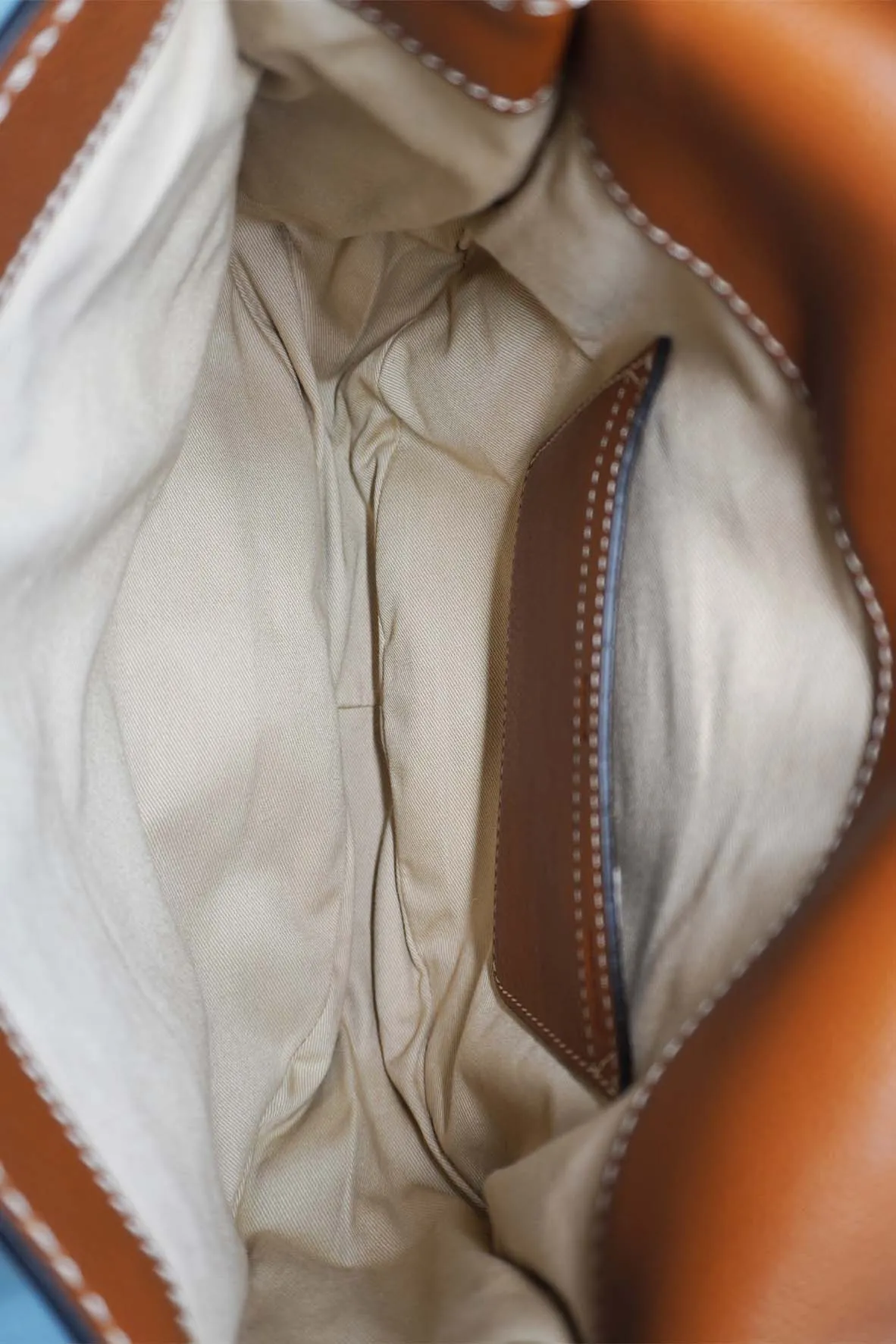Small Marcie Shearling Bag Brown