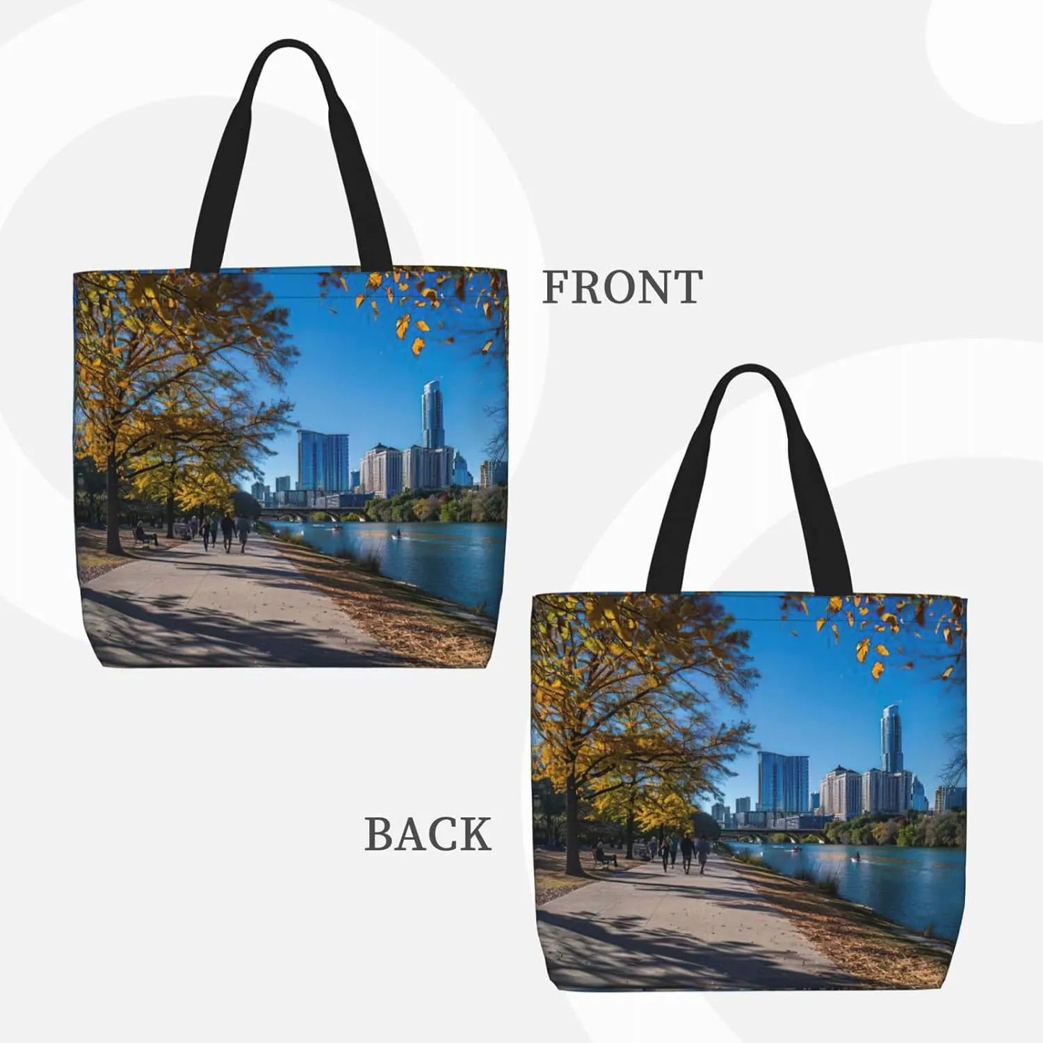 Small Rainbow Print Tote Bags Reusable Grocery Bag Shoulde Bag Handbag For Office Shopping Travel Women Casual Work