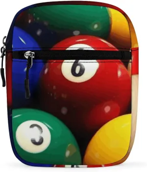 Small Satchel,Color Billiards Oxford Cloth Messenger Bag,mini Shoulder Bag,crossbody Bags with Adjustable Strap for Men Women