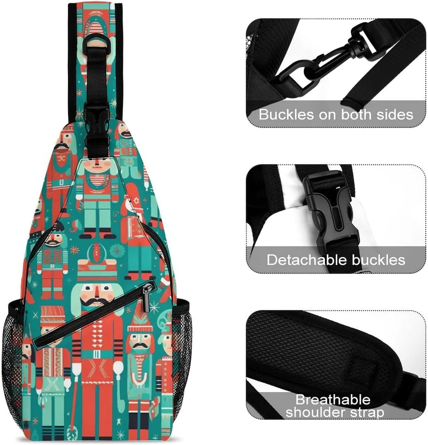 Small Sling Chest Bag Crossbody Bag for Men Women,Soldiers And Men Lightweight Gym Daypack for Travel Cycling Hiking