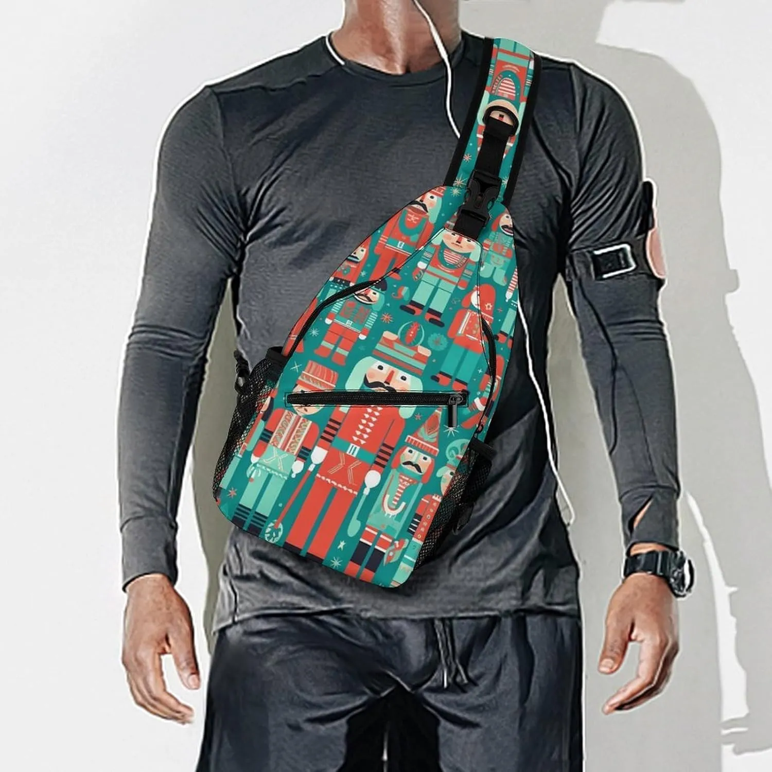 Small Sling Chest Bag Crossbody Bag for Men Women,Soldiers And Men Lightweight Gym Daypack for Travel Cycling Hiking