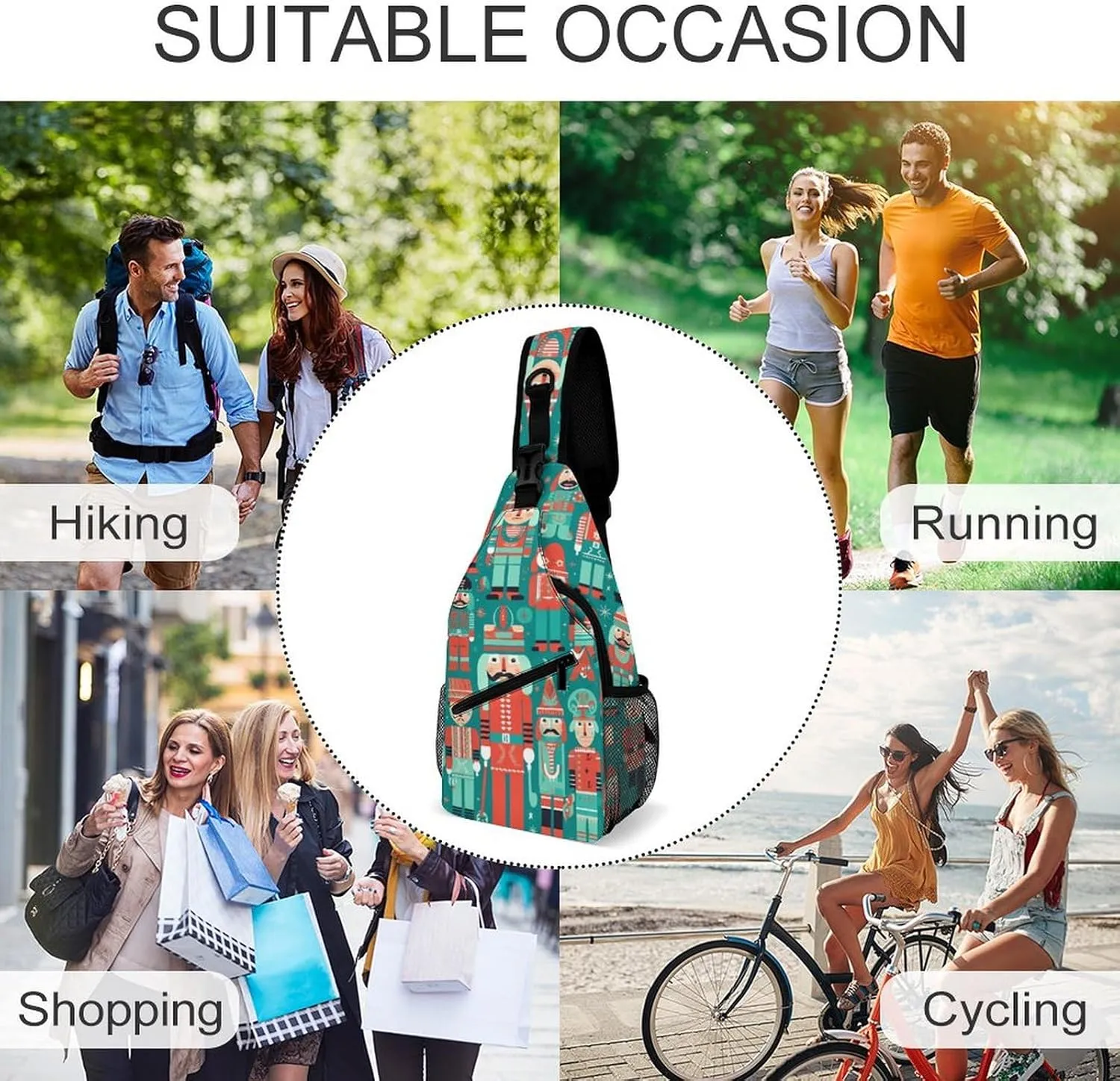 Small Sling Chest Bag Crossbody Bag for Men Women,Soldiers And Men Lightweight Gym Daypack for Travel Cycling Hiking