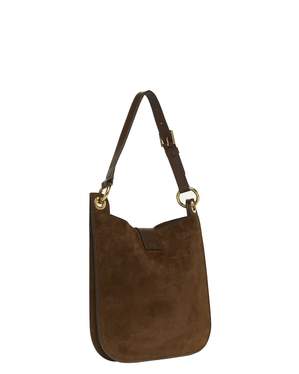 Small Tara Hobo Suede Crossbody in Whisky