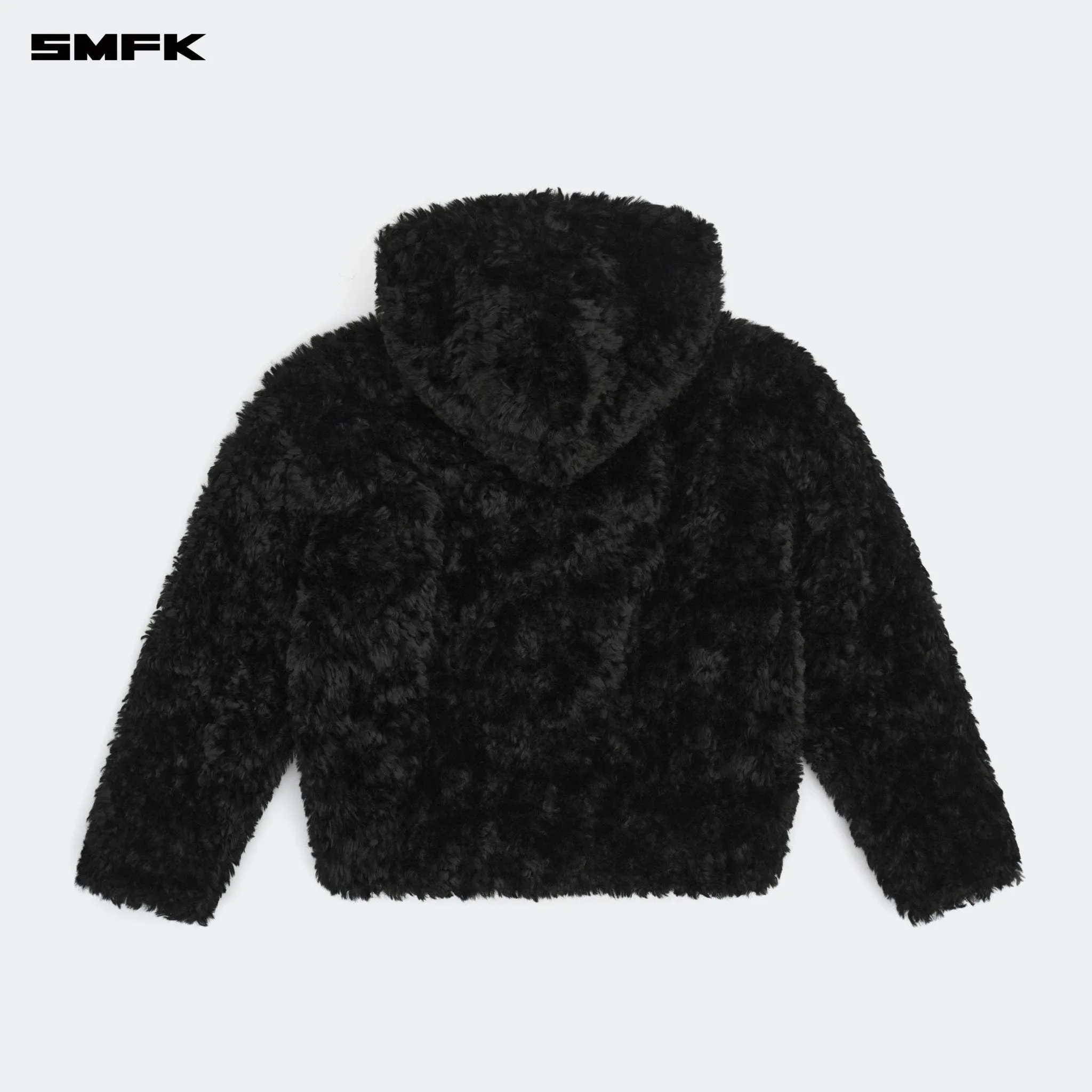 SMFK Compass Snowman Classic Faux Fur Jacket Black