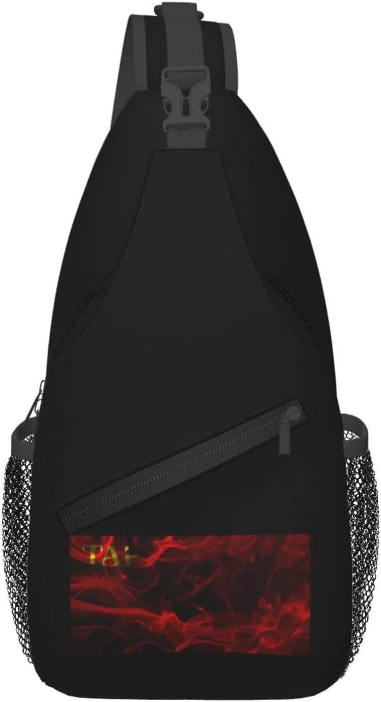 Smoke Style Flag Of The Tuvan People's Republic Crossbody Bags For Women Men Chest Backpack Gym Shoulder Bag Travel Outdoor Sports Casual Crossbody Bags
