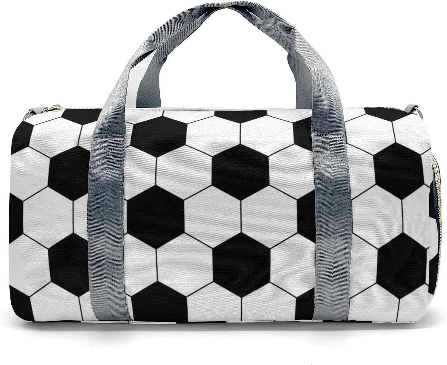Soccer Ball Pattern Personalized Duffel Bags Customized Multi-Function Travel Bag Gym Sports Bag Dance Ballet Overnight Carry On Weekend Bag