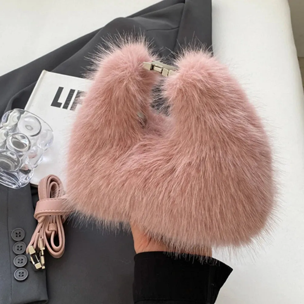 Soft Shearling Shoulder Bag