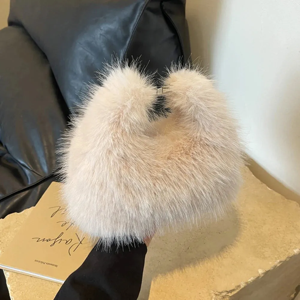 Soft Shearling Shoulder Bag