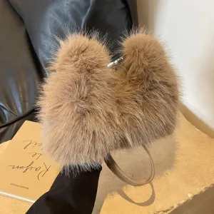 Soft Shearling Shoulder Bag