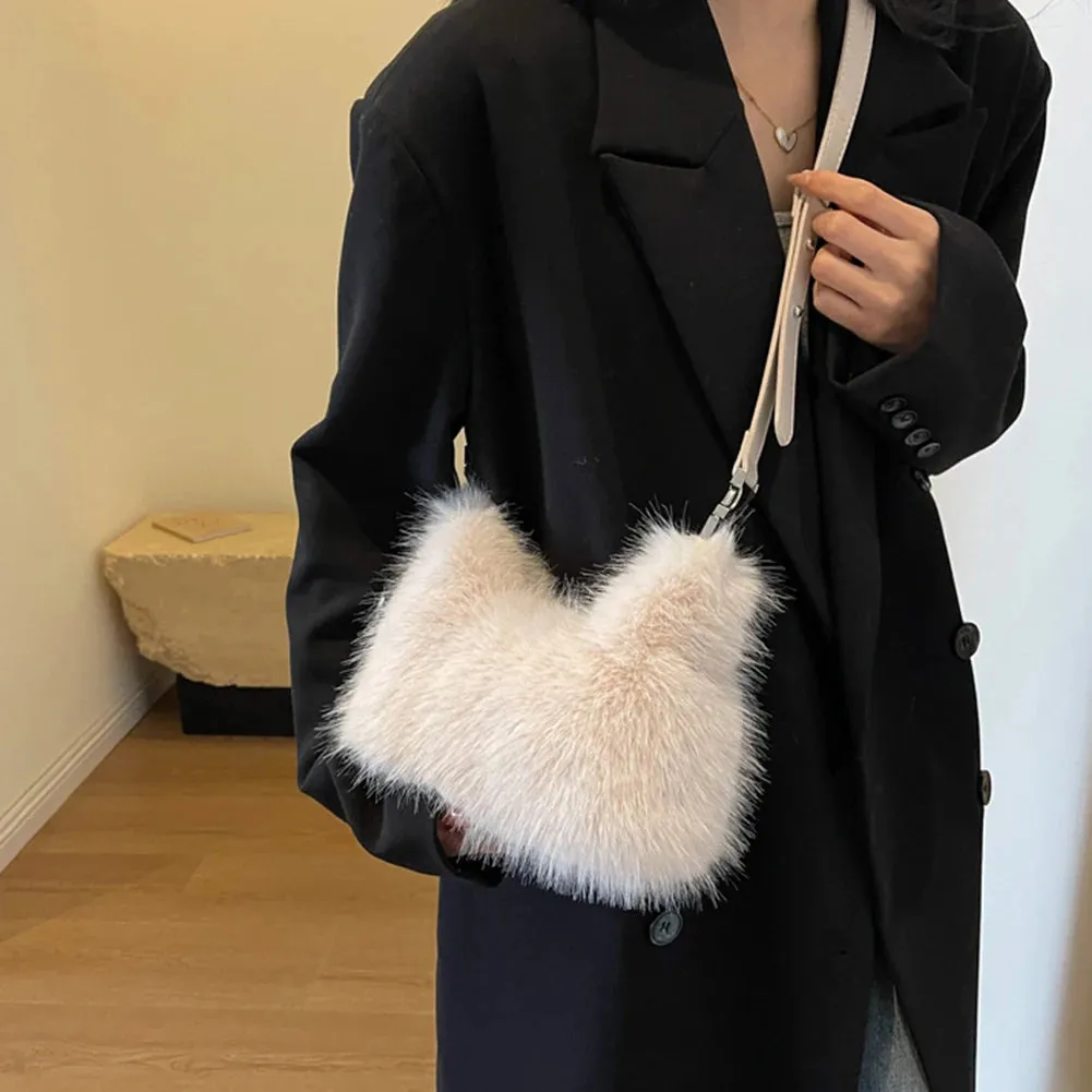 Soft Shearling Shoulder Bag
